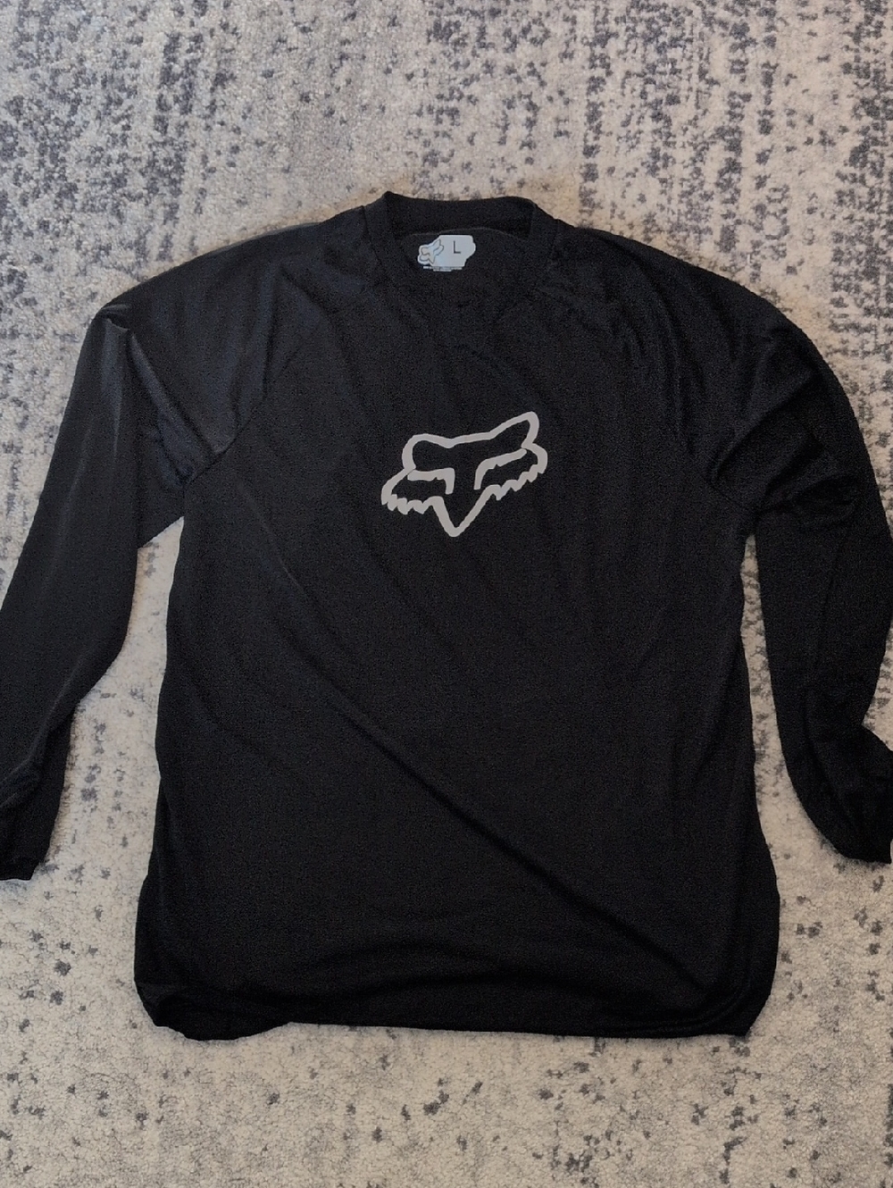 Fox Racing Black Long Sleeve Logo Riding Shirt